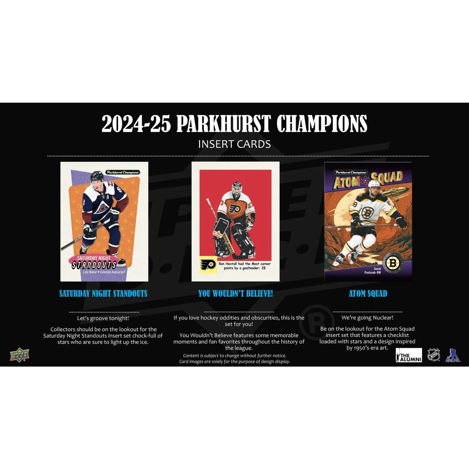 DRAFT - 2024-25 Upper Deck Parkhurst Champions Hockey Hobby Box