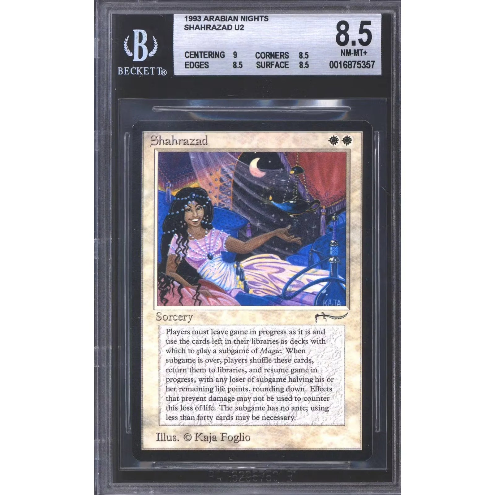 Shahrazad Arabian Nights Rare Card | BGS 8.5 Graded