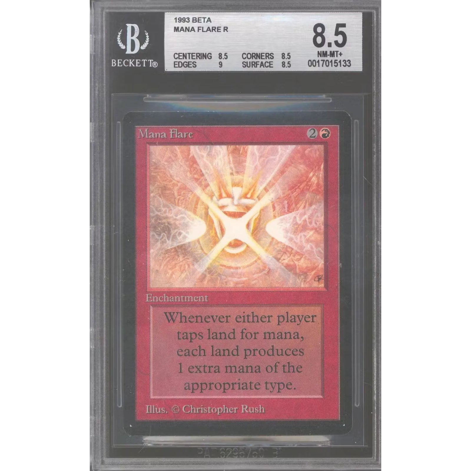Magic the Gathering Beta Mana Flare | BGS 8.5 Graded