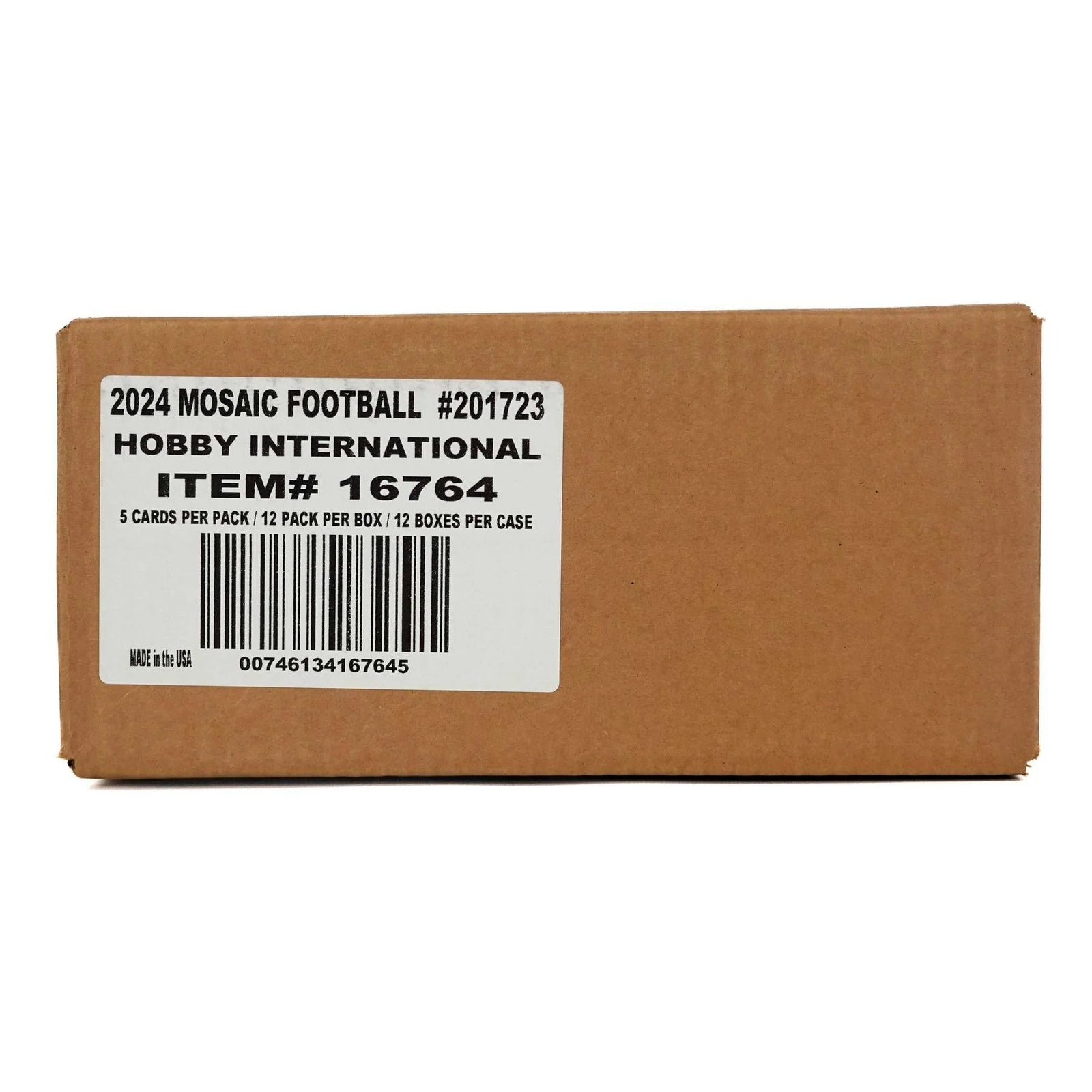 DRAFT - New 2024 Panini Mosaic Football International Hobby 12-Box Case