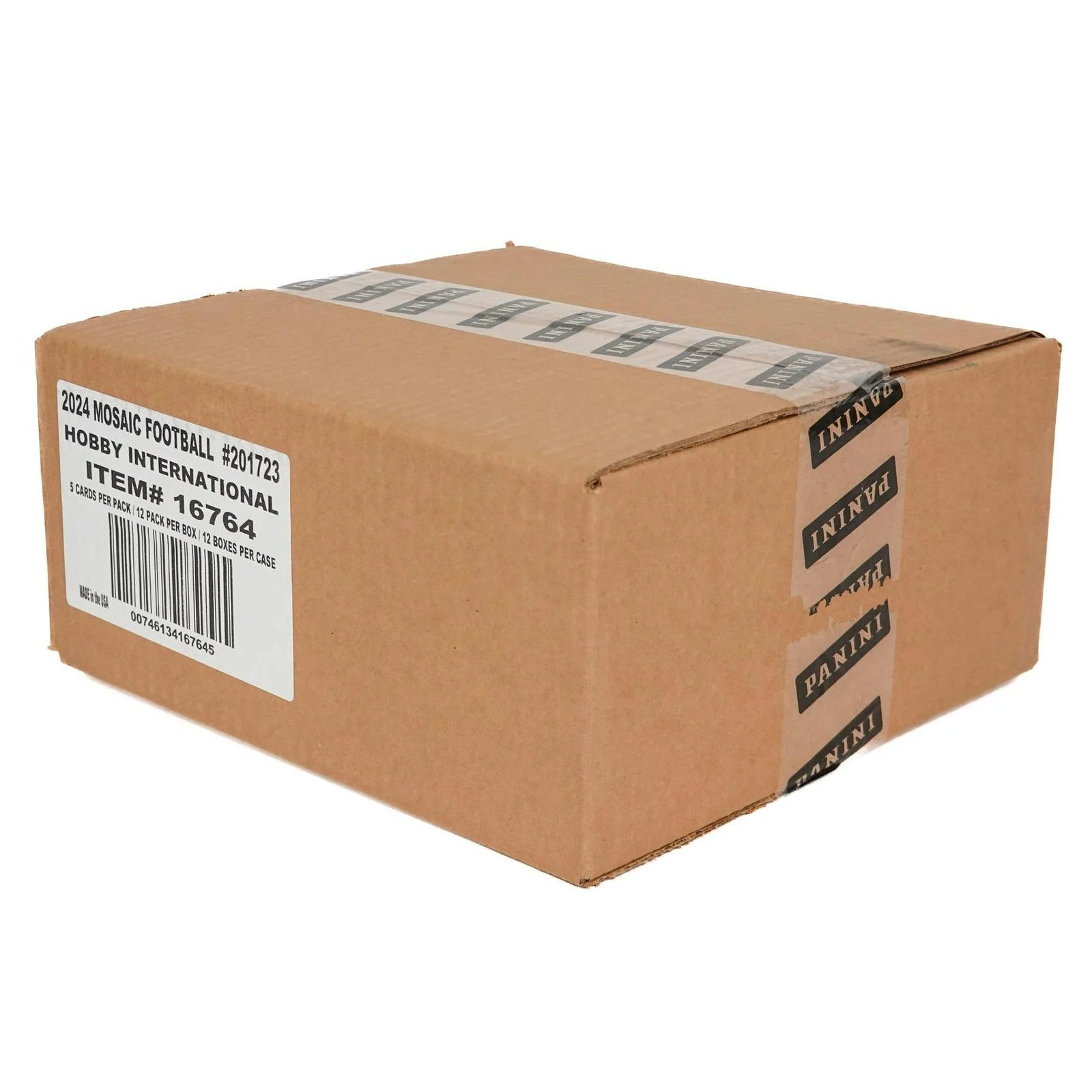 DRAFT - New 2024 Panini Mosaic Football International Hobby 12-Box Case
