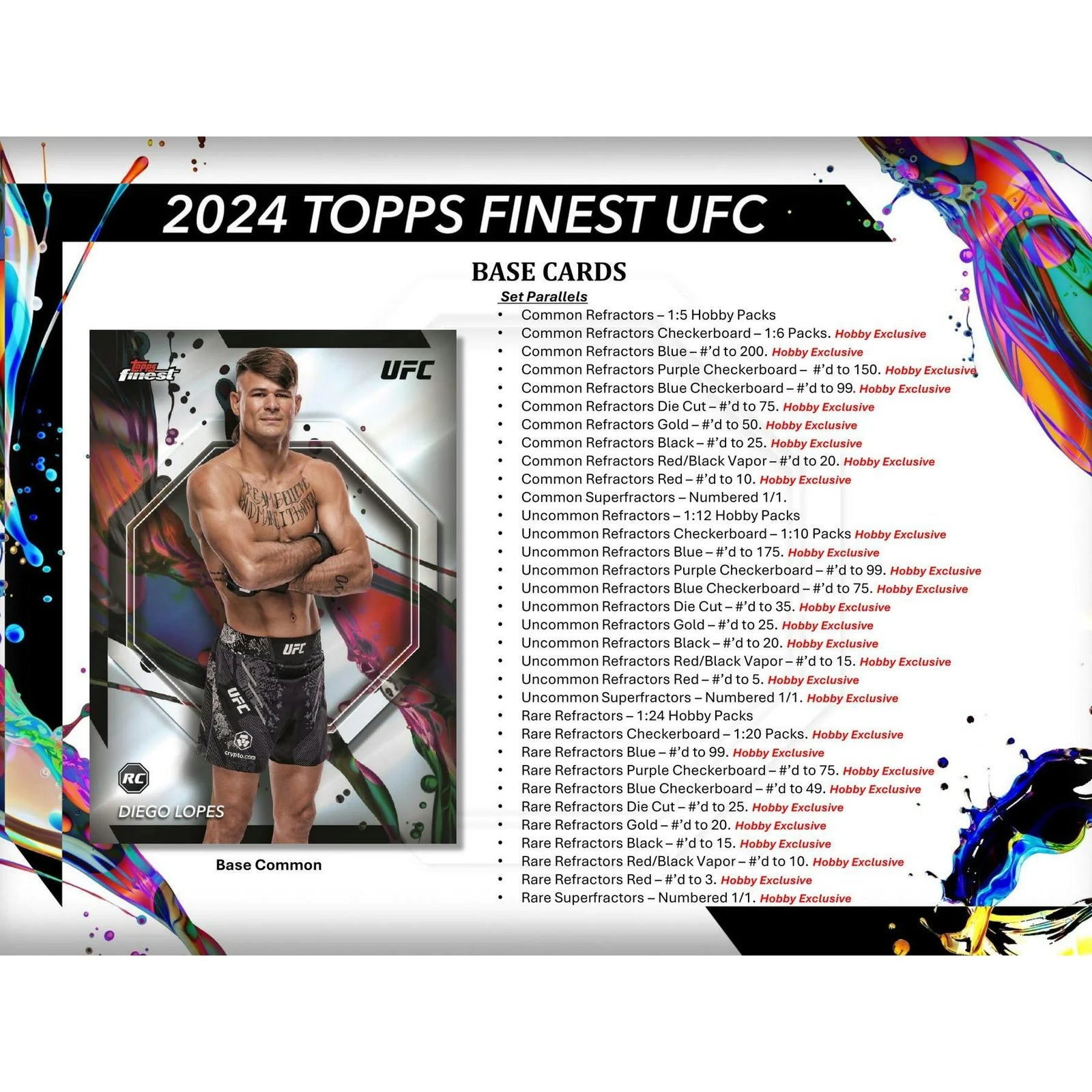 DRAFT - 2024 Topps UFC Finest Hobby Box | Sealed