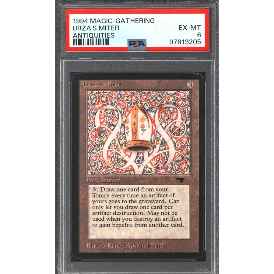 Magic the Gathering Urza's Miter | Antiquities PSA 6