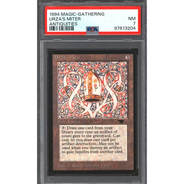 Urza's Miter Magic the Gathering Antiquities | PSA 7