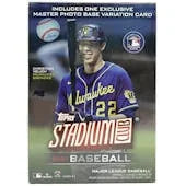 DRAFT - Just In 2021 Topps Stadium Club Baseball 8-Pack Blaster Box