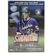 DRAFT - Just In 2021 Topps Stadium Club Baseball 8-Pack Blaster Box