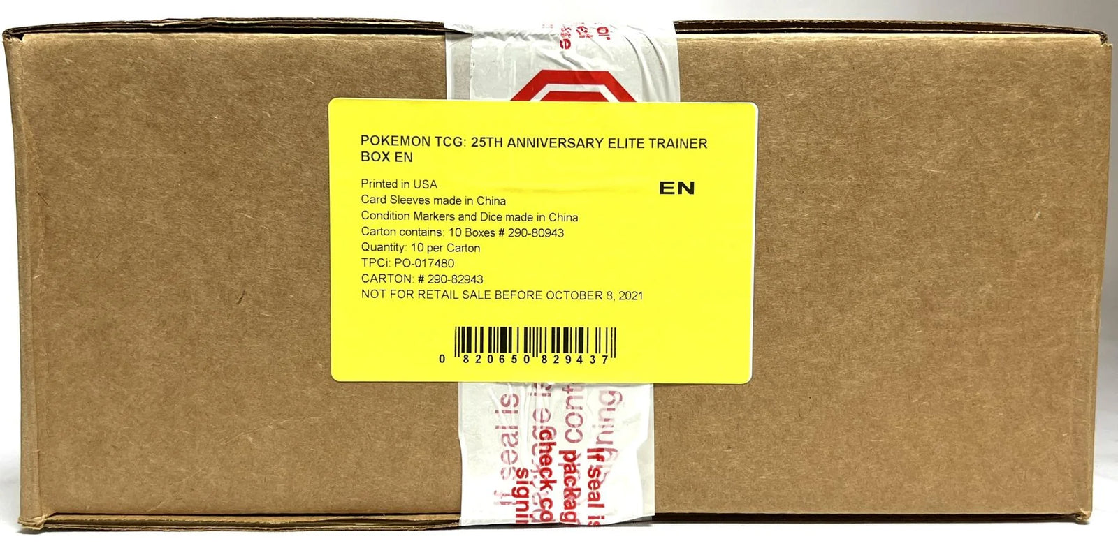 Pokemon Celebrations Elite Trainer Box 10-Box Case | Sealed (Ships Sealed Only)