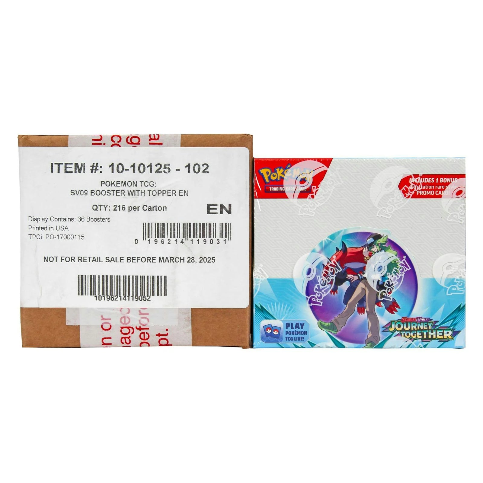 DRAFT - Pokemon Scarlet & Violet Journey Together Enhanced Booster 6-Box Case