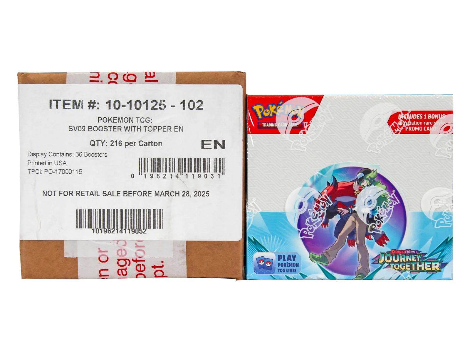DRAFT - Pokemon Scarlet & Violet Journey Together Enhanced Booster 6-Box Case