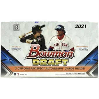 DRAFT - Just In 2021 Bowman Draft Baseball Hobby Jumbo Box