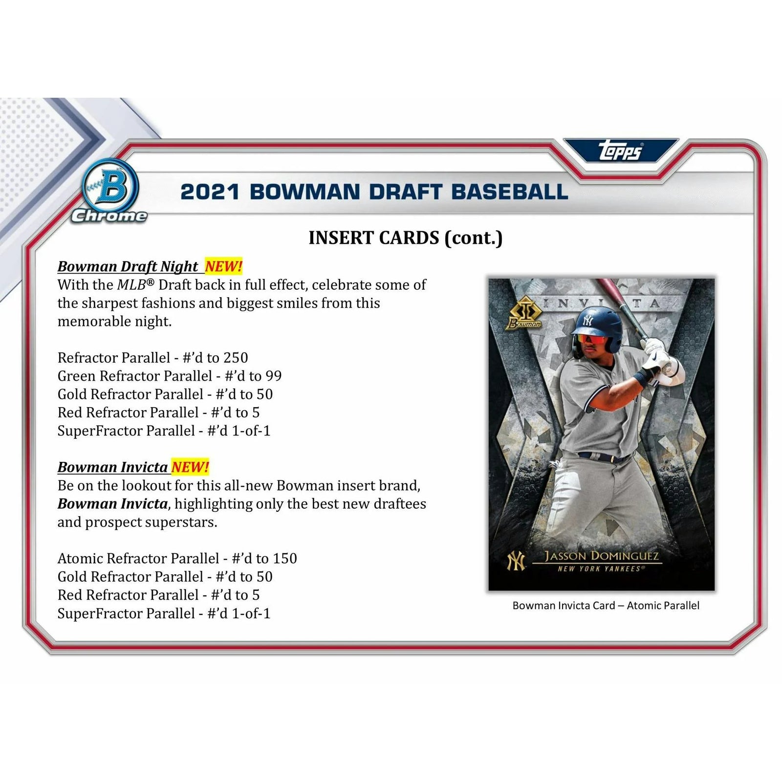 DRAFT - Just In 2021 Bowman Draft Baseball Hobby LITE Box