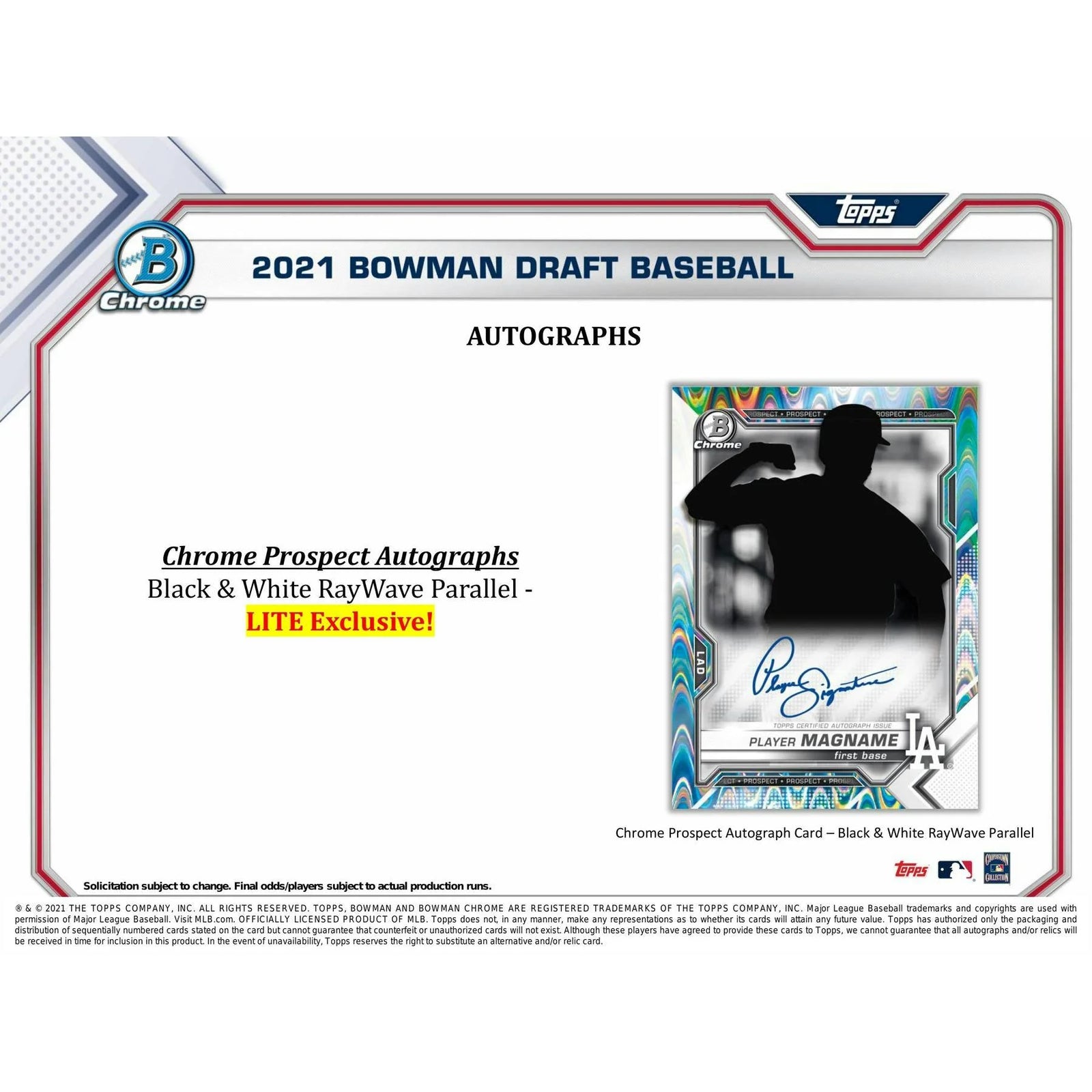DRAFT - Just In 2021 Bowman Draft Baseball Hobby LITE Box