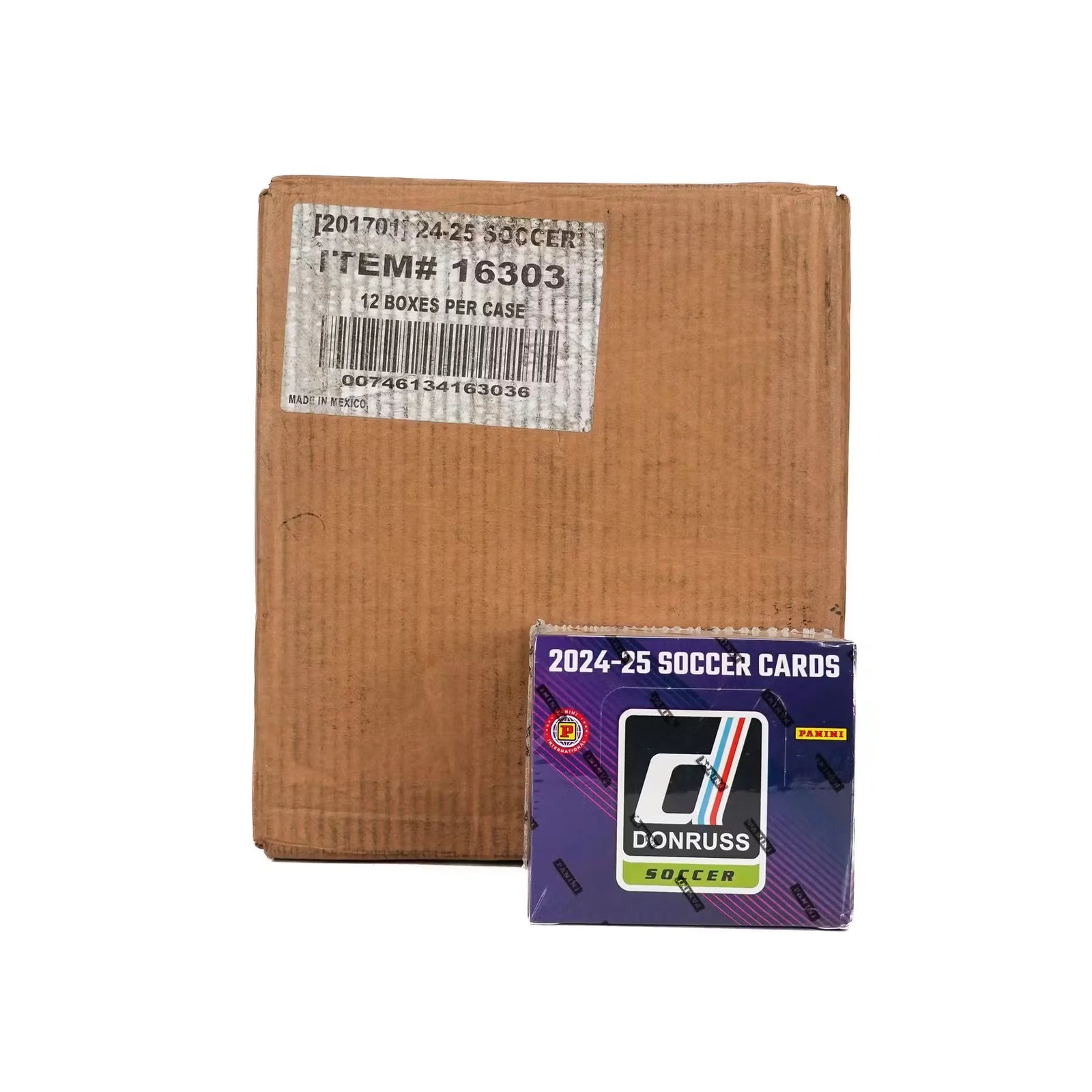 2024-25 Panini Donruss Soccer International Hobby 12-Box Case (Ships Sealed Only)