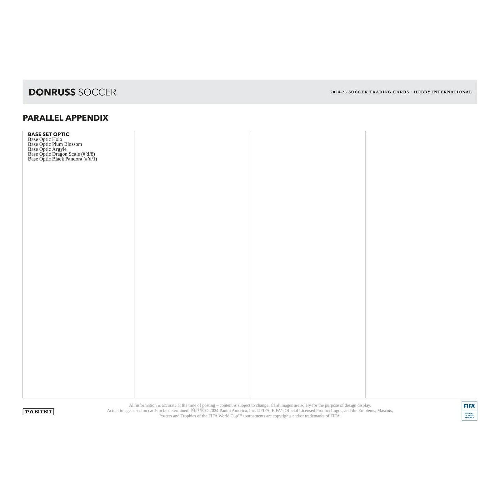 2024-25 Panini Donruss Soccer International Hobby 12-Box Case