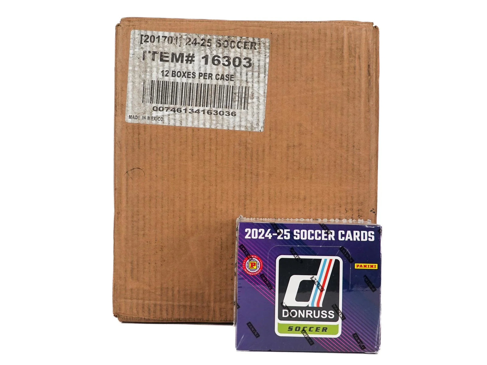 2024-25 Panini Donruss Soccer International Hobby 12-Box Case (Ships Sealed Only)