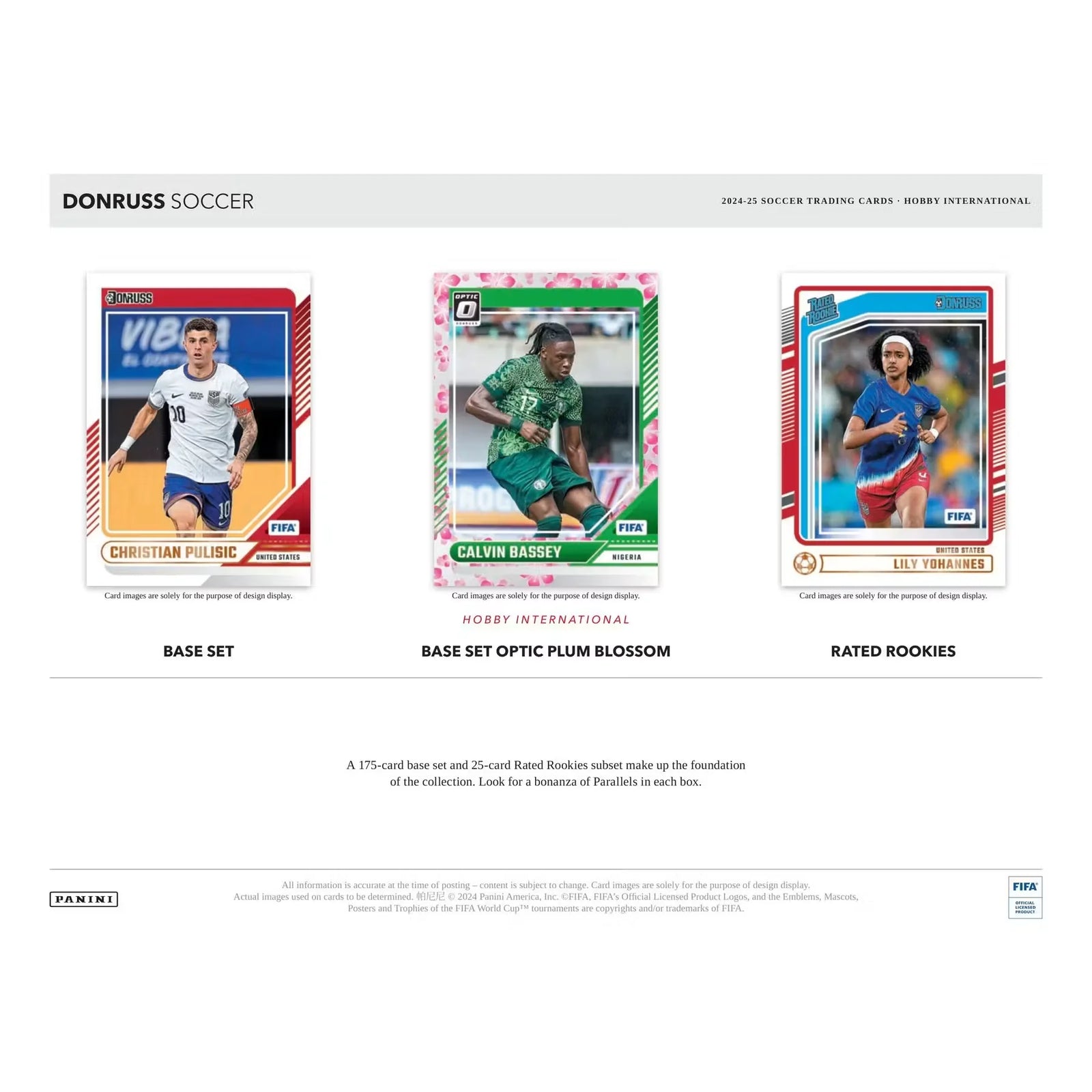 2024-25 Panini Donruss Soccer International Hobby 12-Box Case (Ships Sealed Only)