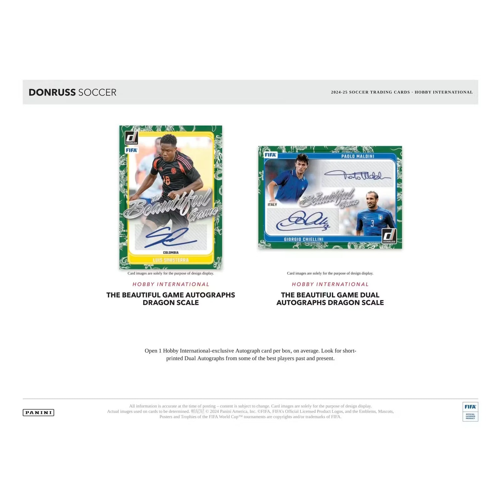 2024-25 Panini Donruss Soccer International Hobby 12-Box Case (Ships Sealed Only)