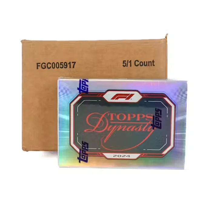 2024 Topps Dynasty Formula 1 Hobby 5-Box Case | Premium Autograph Relics (Ships Sealed Only)