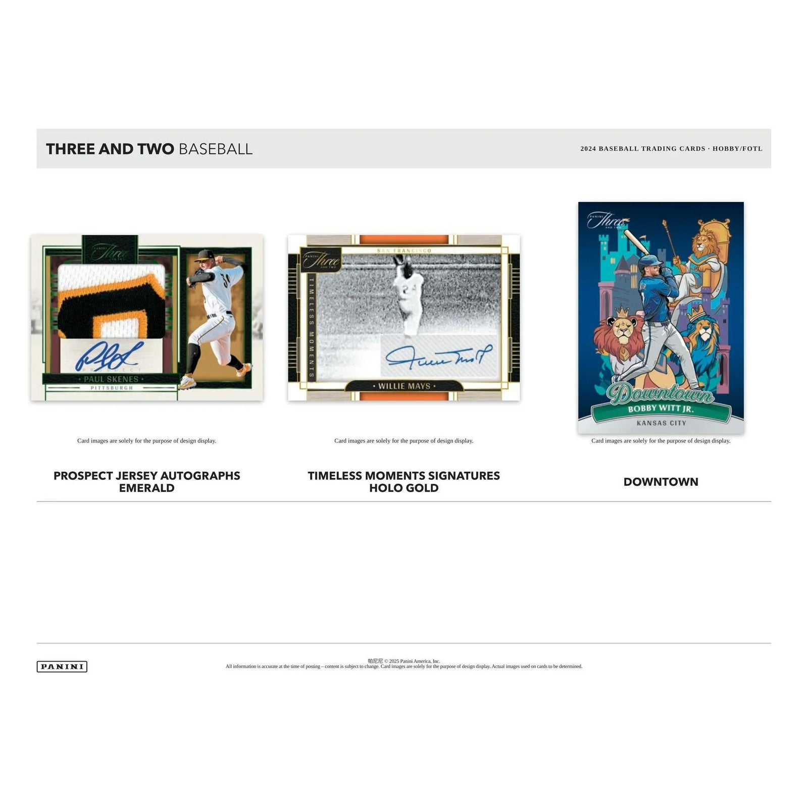 2024 Panini Three and Two Baseball Hobby Box (Ships Sealed Only)