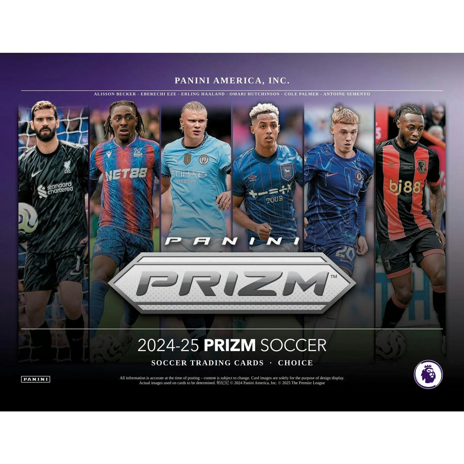 DRAFT - 2024/25 Panini Prizm Premier League Soccer Choice Box