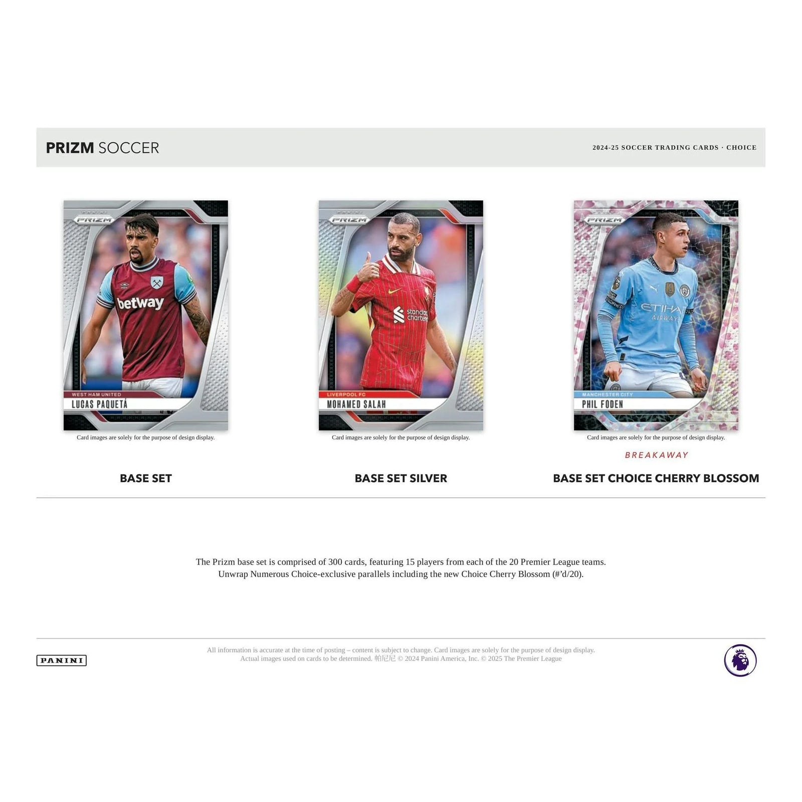 DRAFT - 2024/25 Panini Prizm Premier League Soccer Choice Box