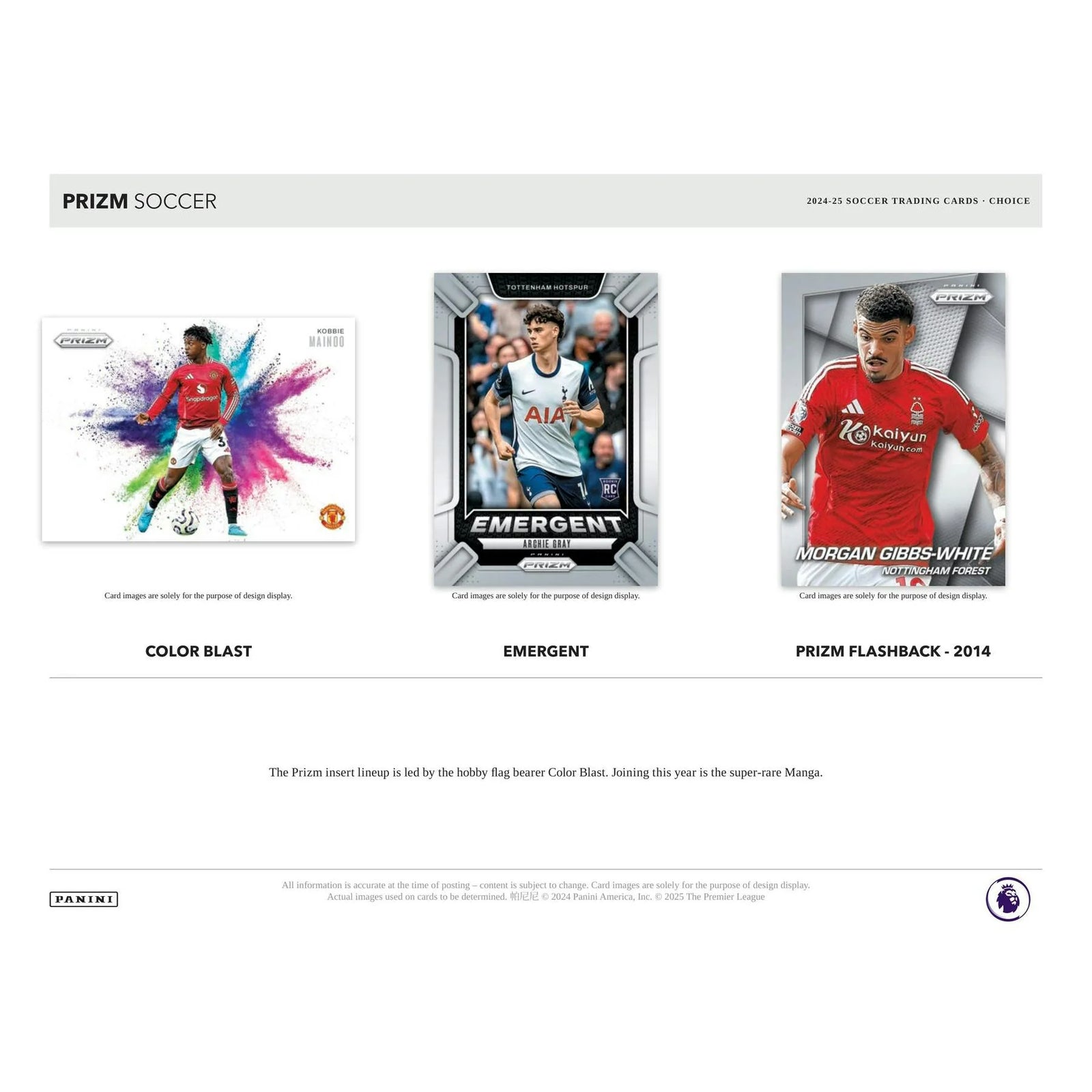 DRAFT - 2024/25 Panini Prizm Premier League Soccer Choice Box
