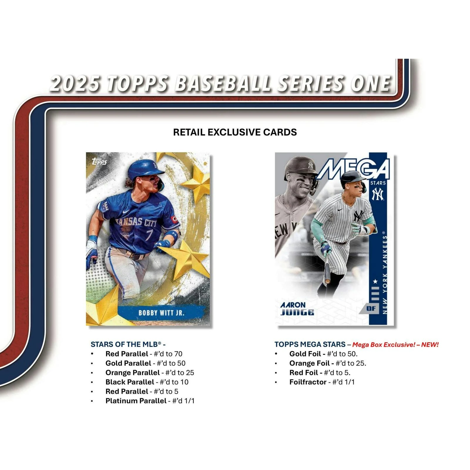 DRAFT - Just In 2025 Topps Series 1 Baseball Mega Box