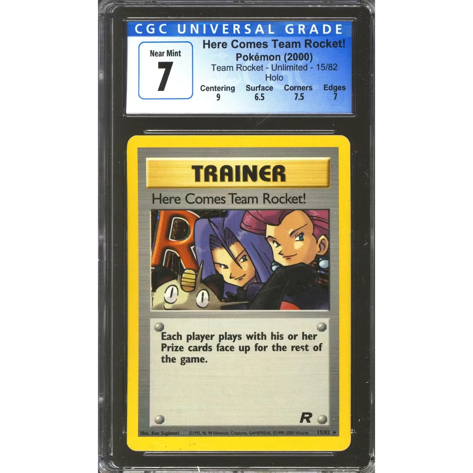 Pokemon Team Rocket Here Comes Team Rocket 15/82 | CGC 7