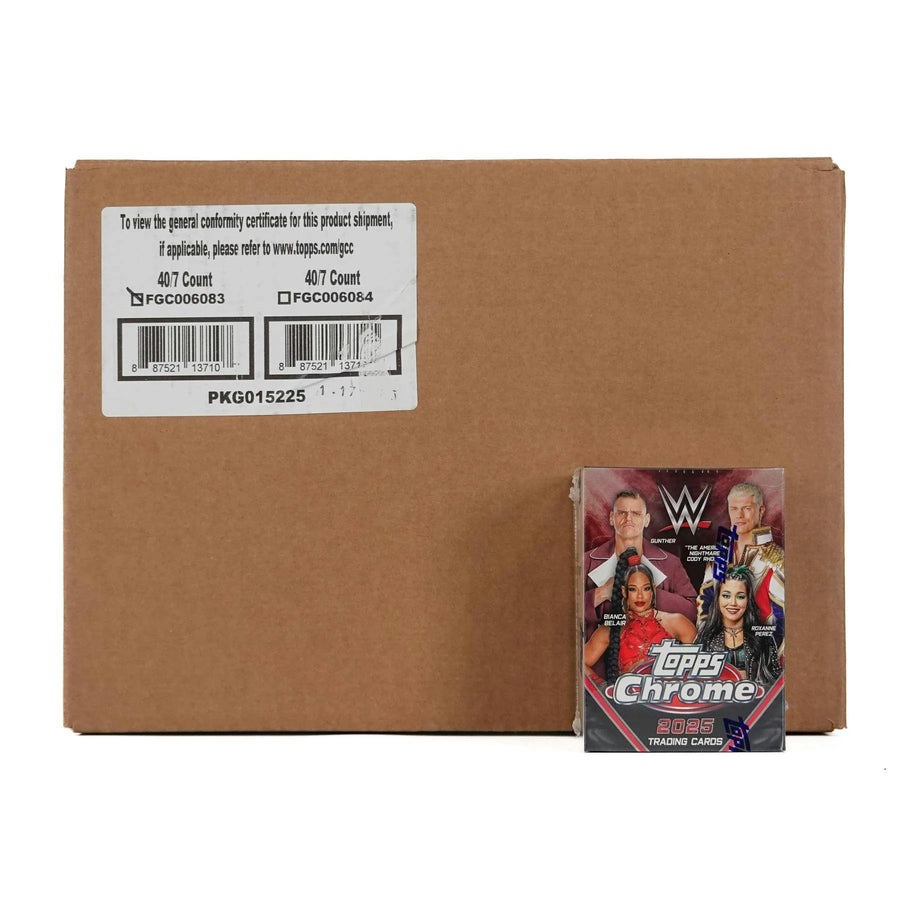 DRAFT - New 2025 Topps Chrome WWE Wrestling Blaster 40-Box Case