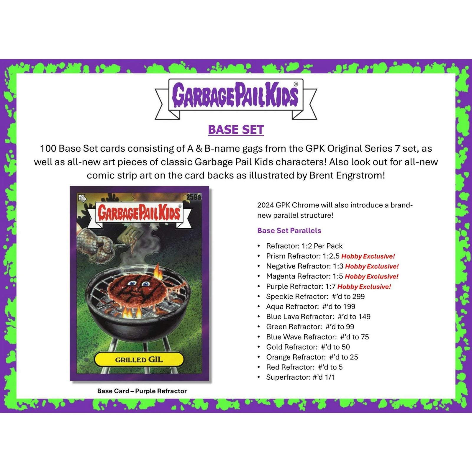 DRAFT - 2024 Topps Garbage Pail Kids Chrome Series 7 Hobby Box