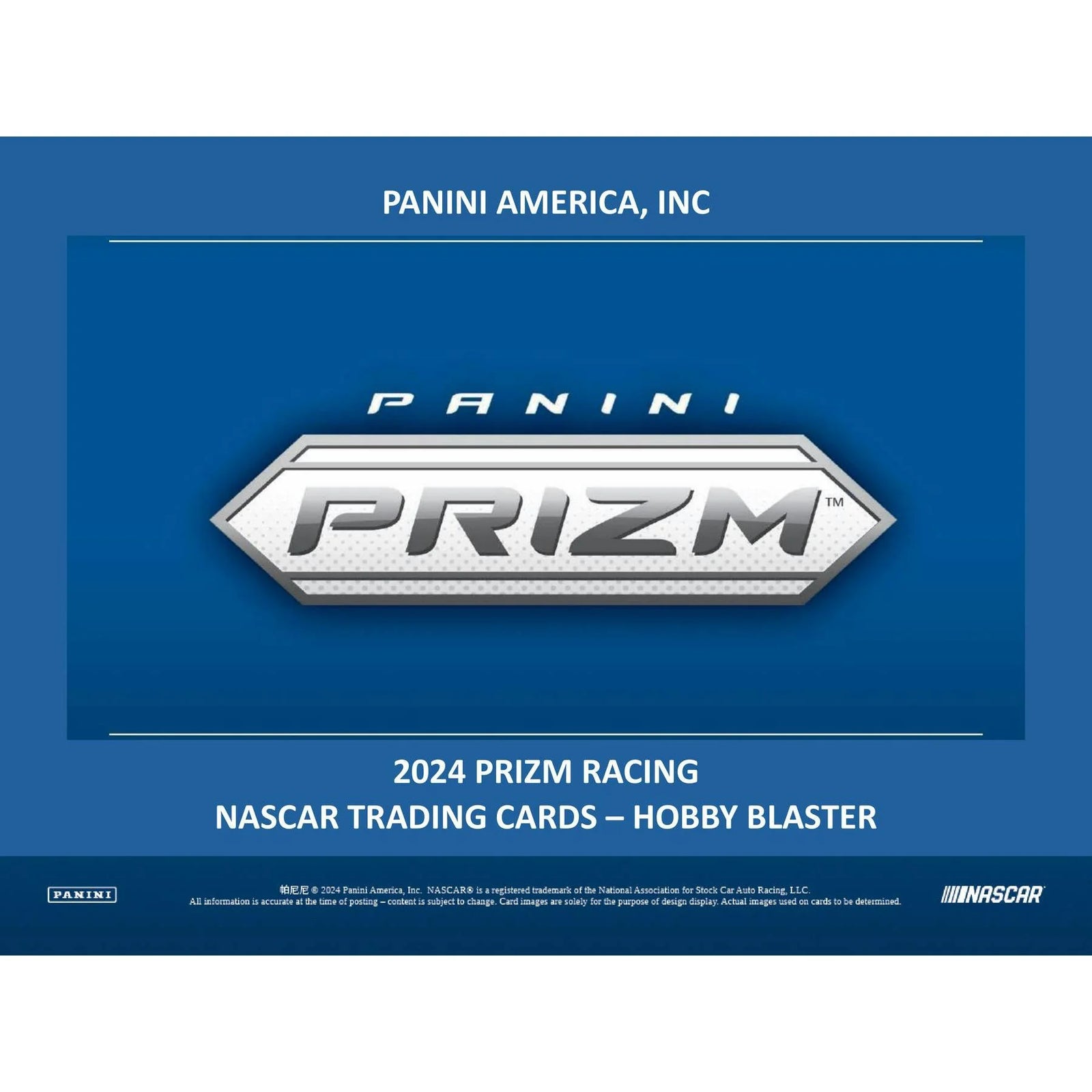 DRAFT - 2024 Panini Prizm NASCAR Racing Blaster | 20-Box Hobby Case