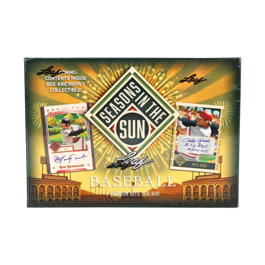 2025 Leaf Seasons in the Sun Baseball Hobby Box (Ships Sealed Only)