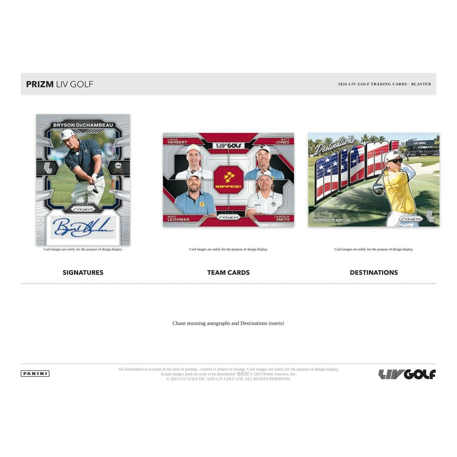 DRAFT - 2024 Panini Prizm LIV Golf Blaster 20-Box Case | dacardworld:BV3D141DPM