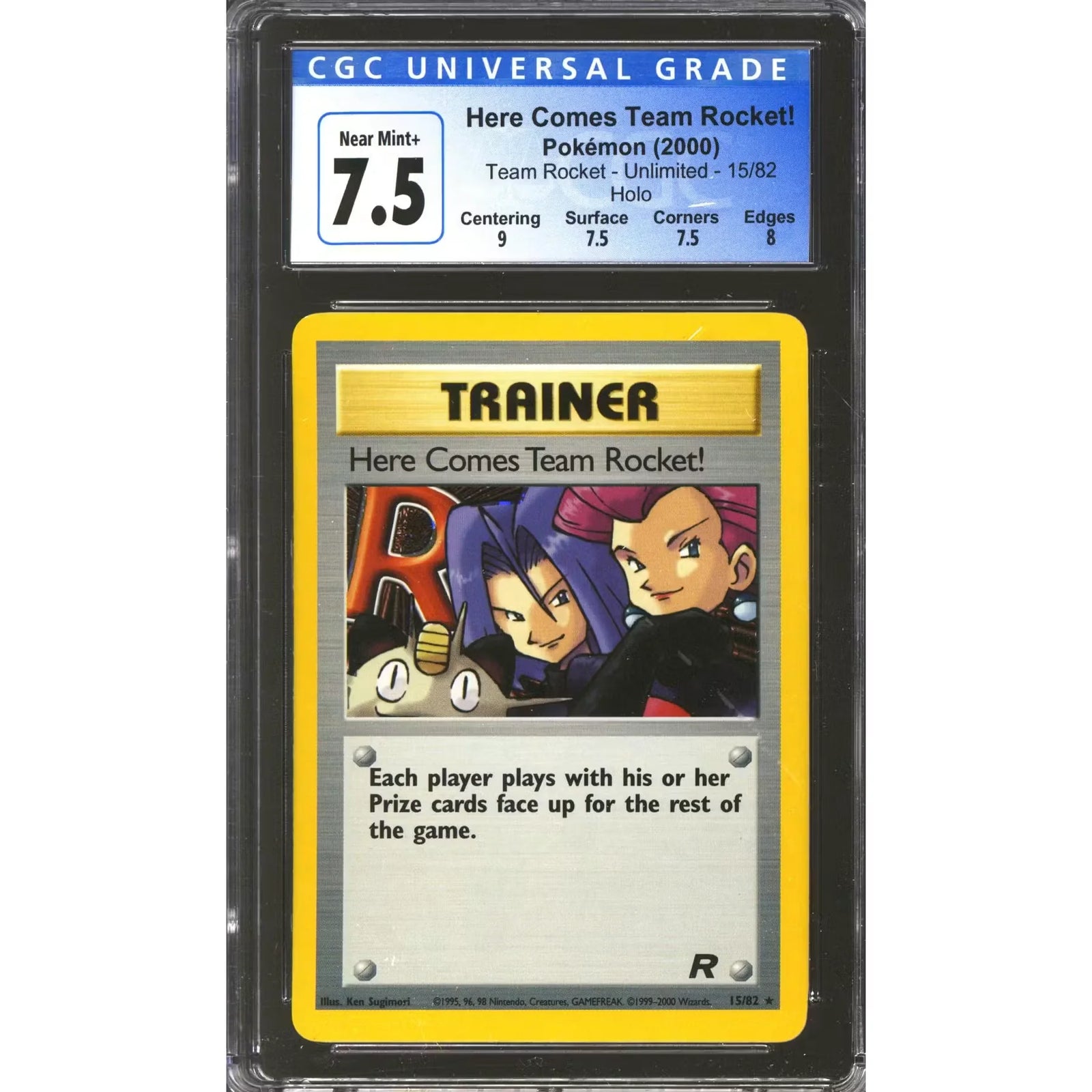 Pokemon Team Rocket Here Comes Team Rocket 15/82 | CGC 7.5