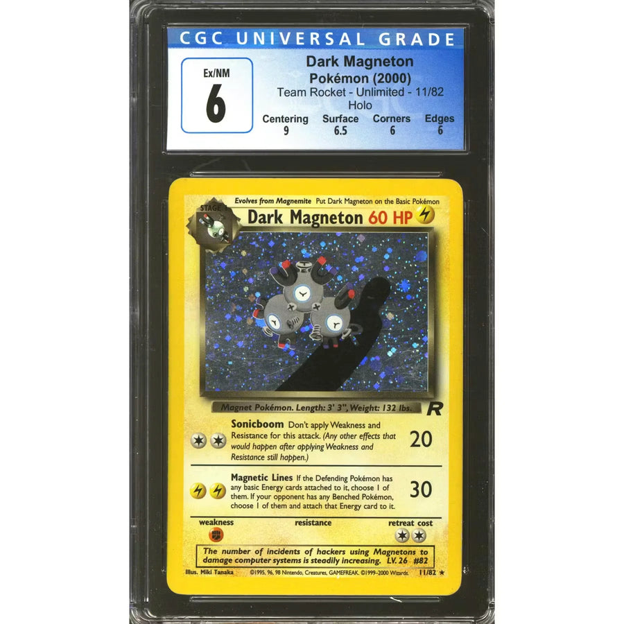 Pokemon Team Rocket Dark Magneton 11/82 | CGC 6