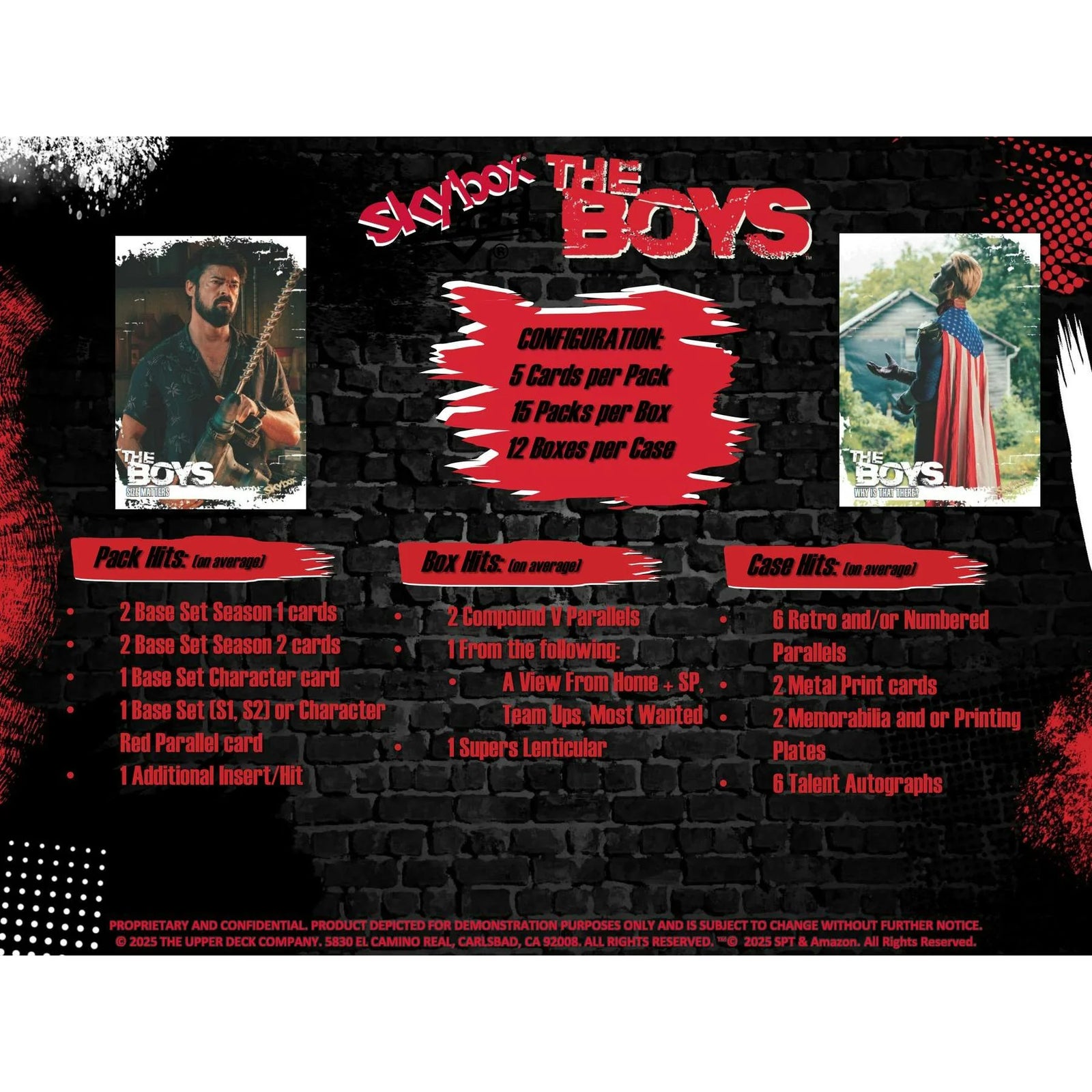 DRAFT - The Boys Season 1 & 2 Hobby 12-Box Case | Upper Deck 2025