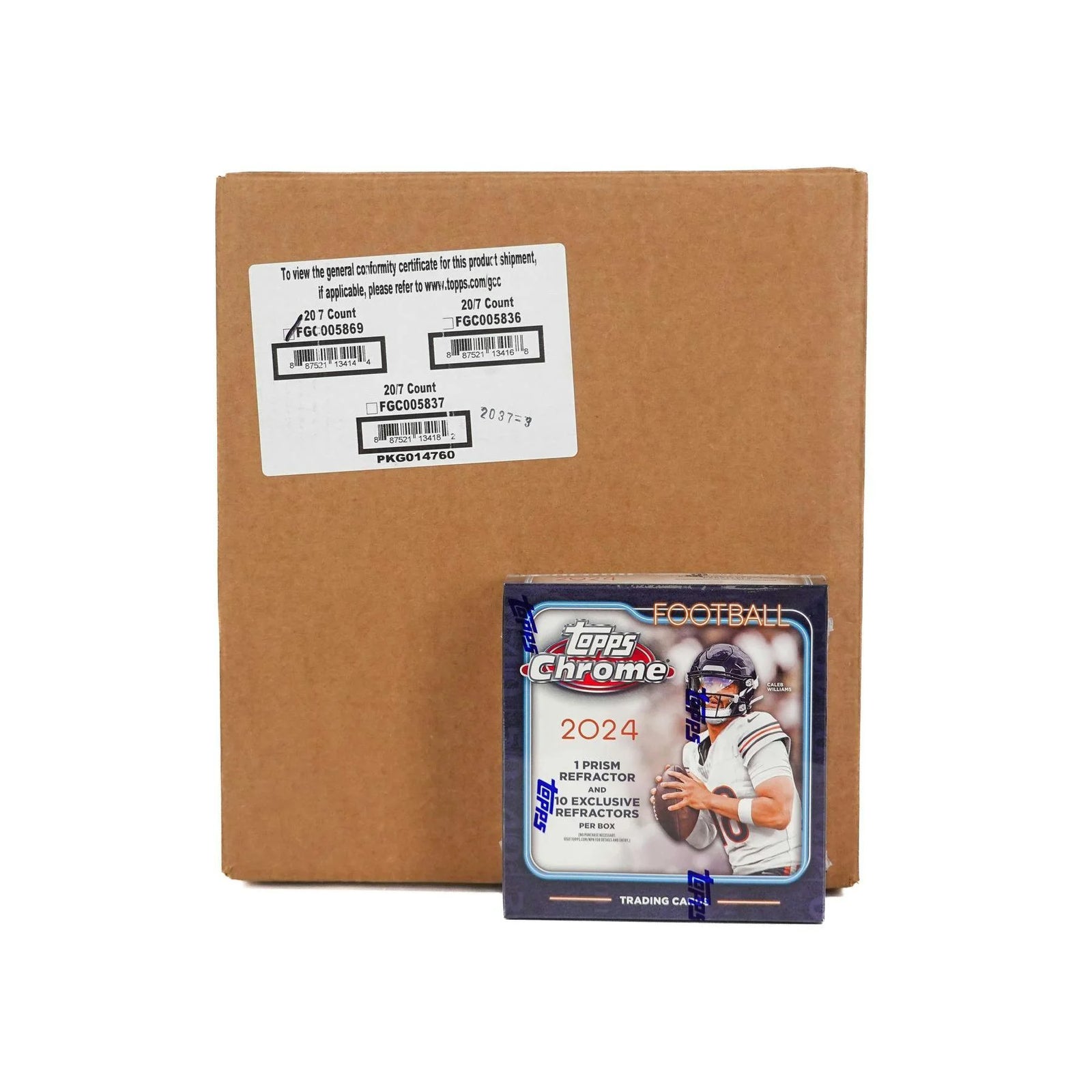 DRAFT - New 2024 Topps Chrome Football Mega 20-Box Case