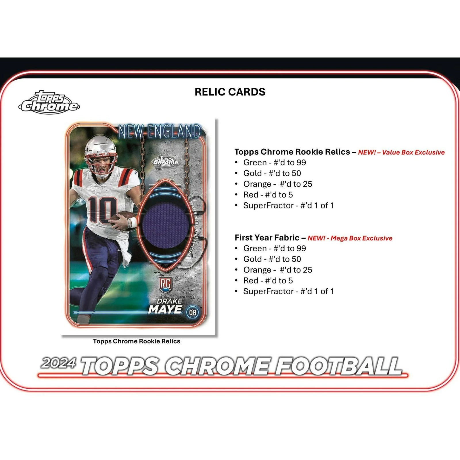 DRAFT - New 2024 Topps Chrome Football Mega 20-Box Case