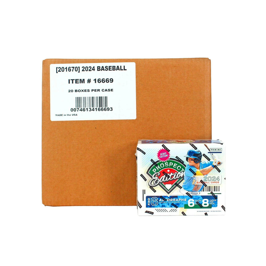 DRAFT - Just In 2024 Panini Prospect Edition Baseball Hobby 20-Box Case