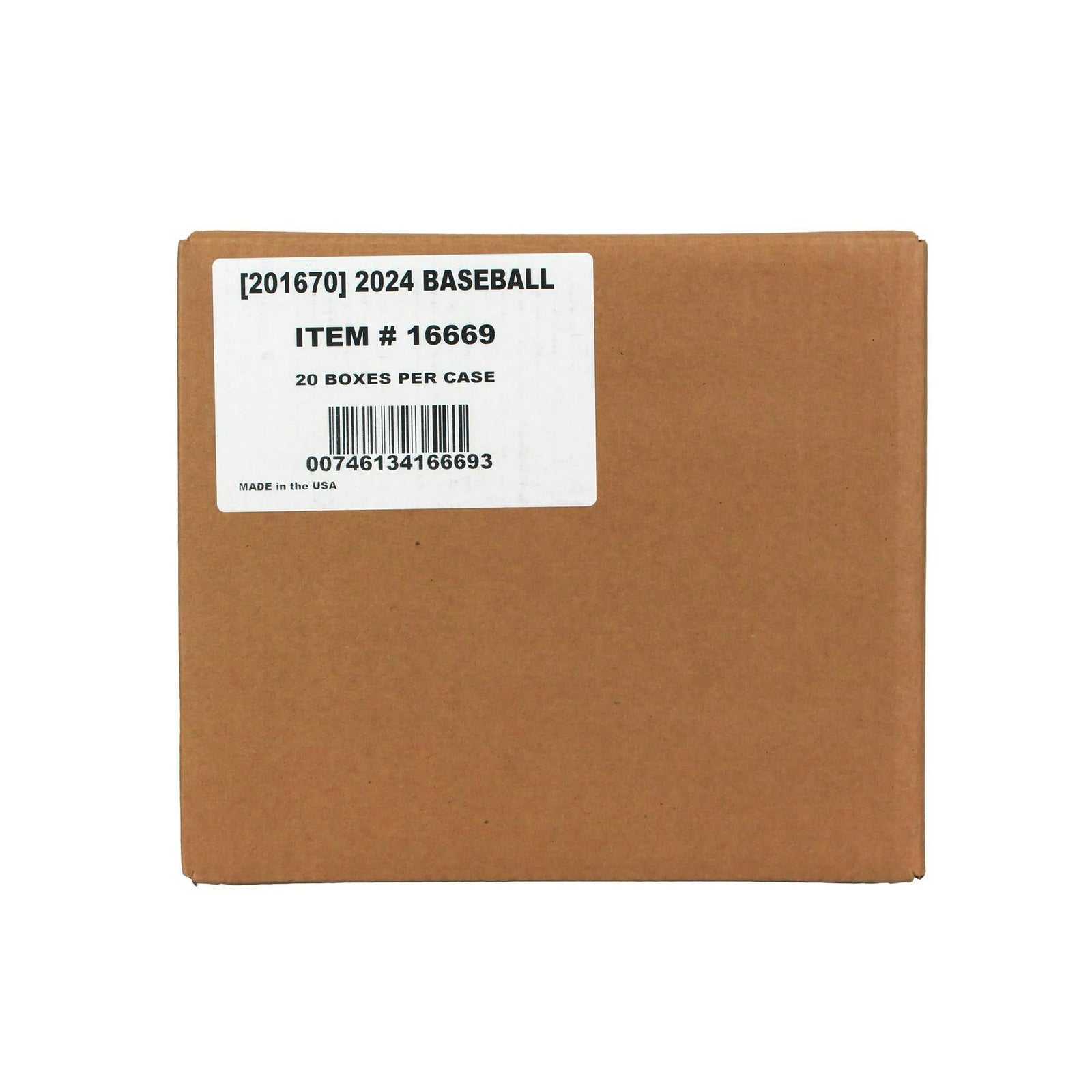 DRAFT - Just In 2024 Panini Prospect Edition Baseball Hobby 20-Box Case