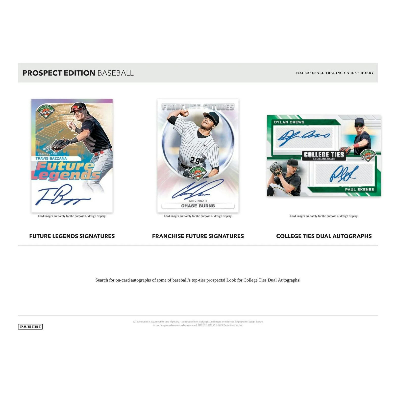 DRAFT - Just In 2024 Panini Prospect Edition Baseball Hobby 20-Box Case