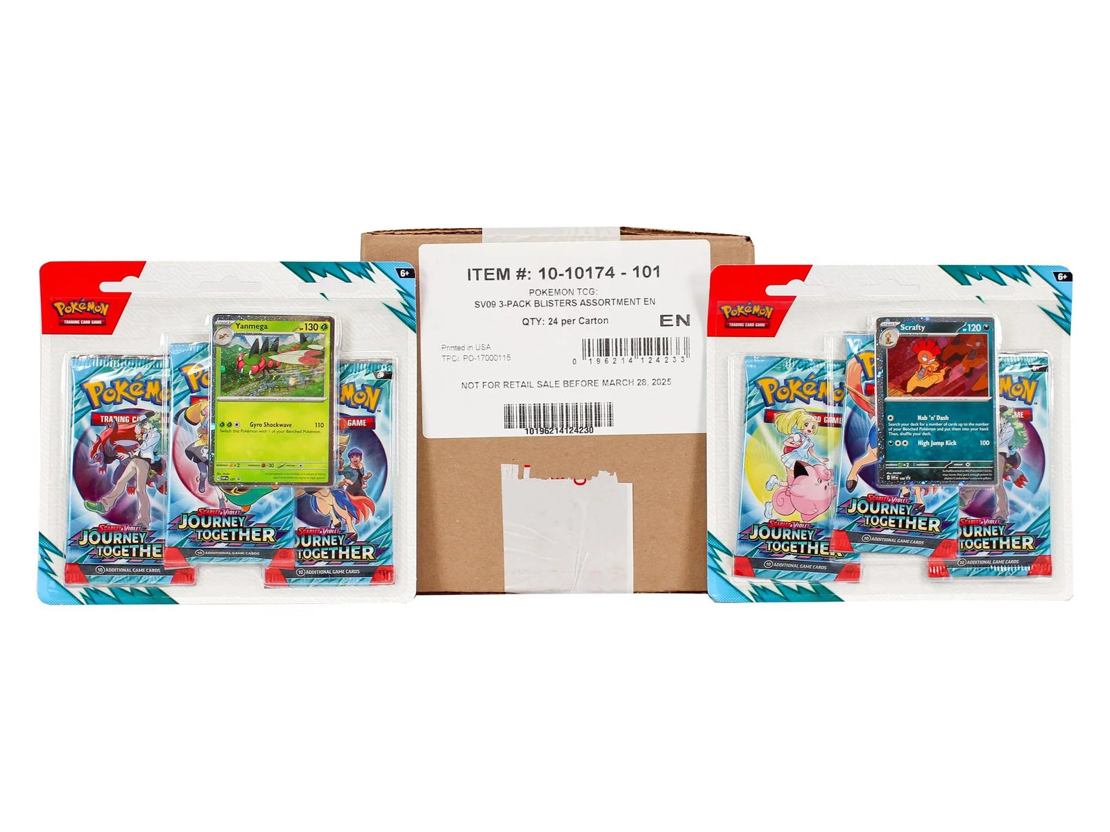 DRAFT - Pokemon Scarlet & Violet Journey Together 3-Pack 24-Blister Case | Sealed