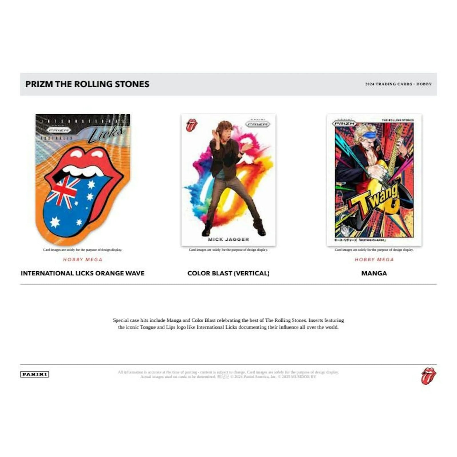 DRAFT - The Rolling Stones 2024 Panini Prizm Mega Hobby Box