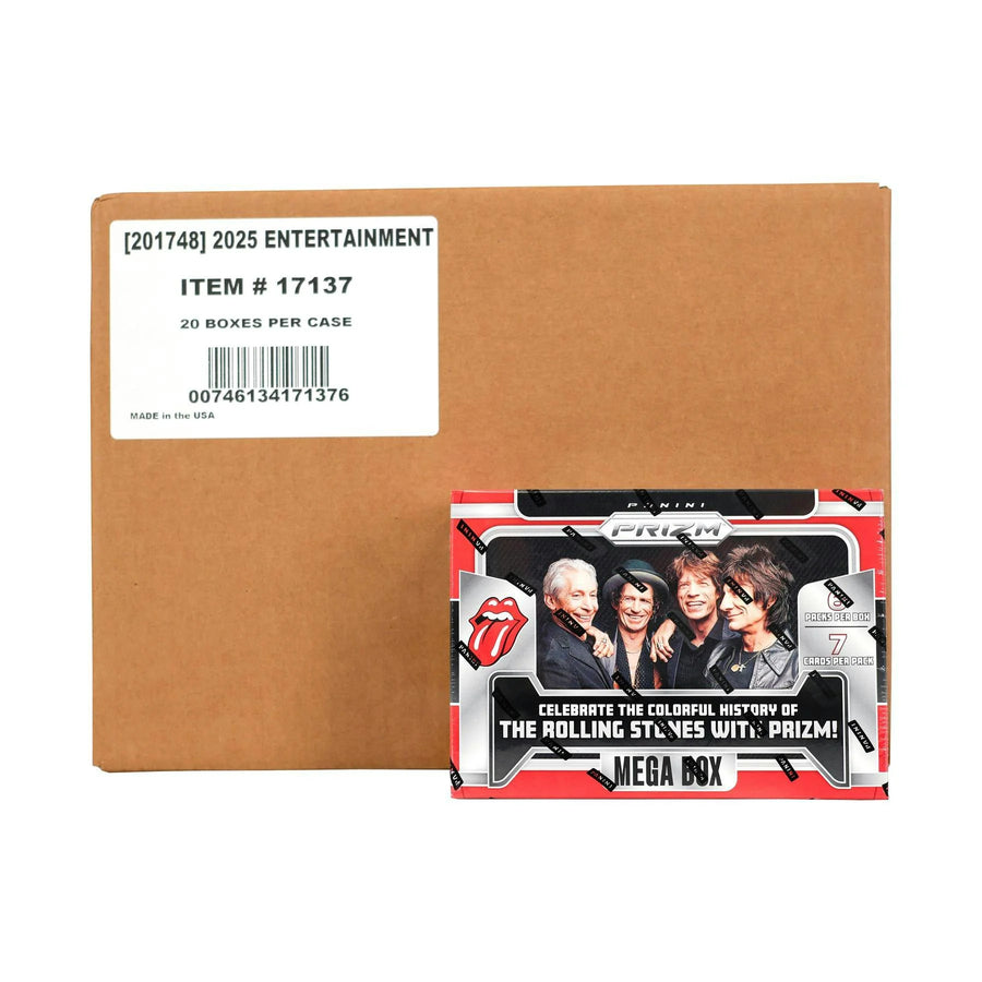 DRAFT - Rolling Stones Panini Prizm Mega Hobby 20-Box Case | 2024