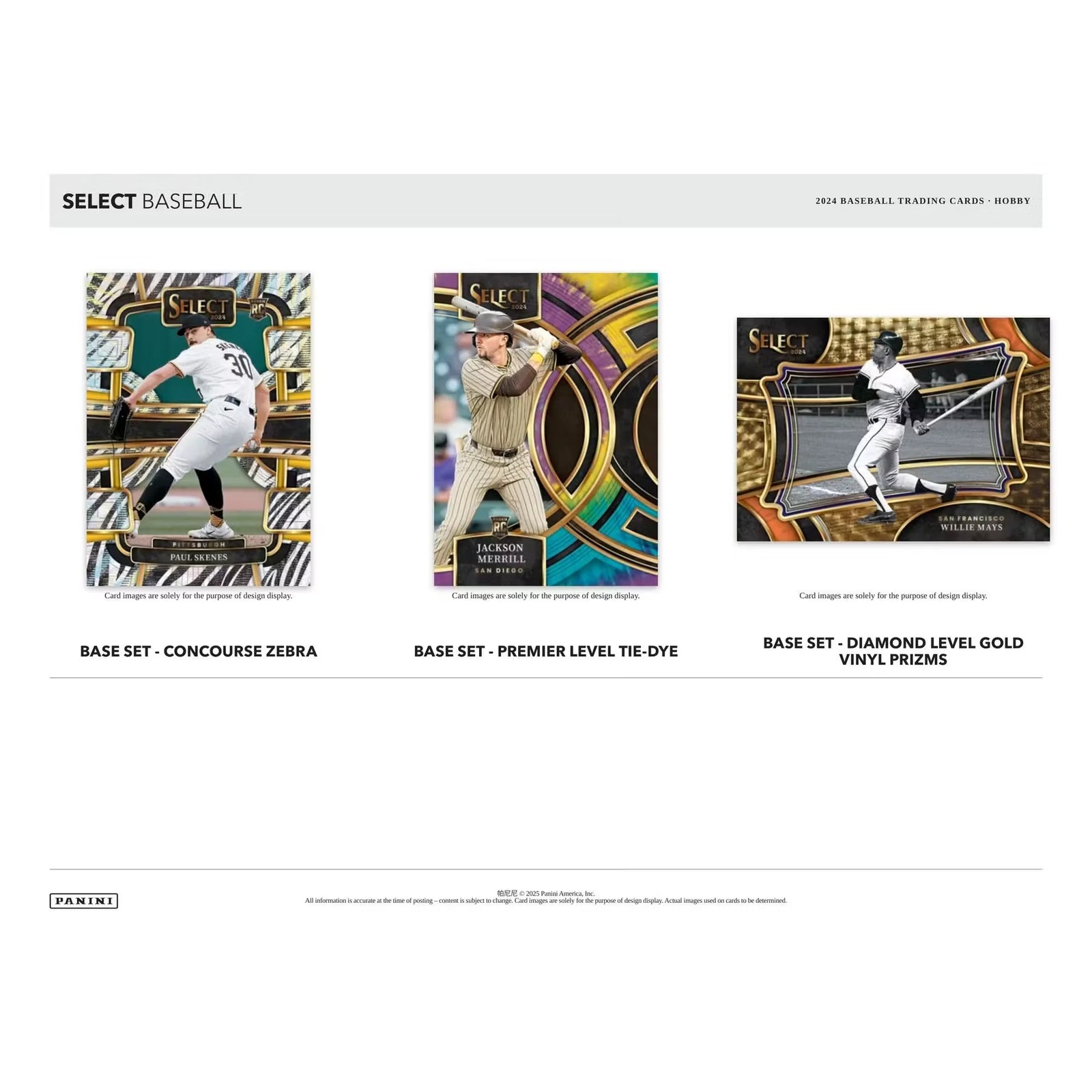 2024 Panini Select Baseball Hobby Box (Ships Sealed Only)
