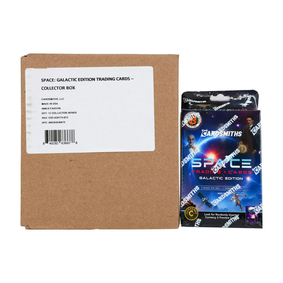 DRAFT - 2025 Cardsmiths Currency Space Trading Cards | 12-Box Collector Case