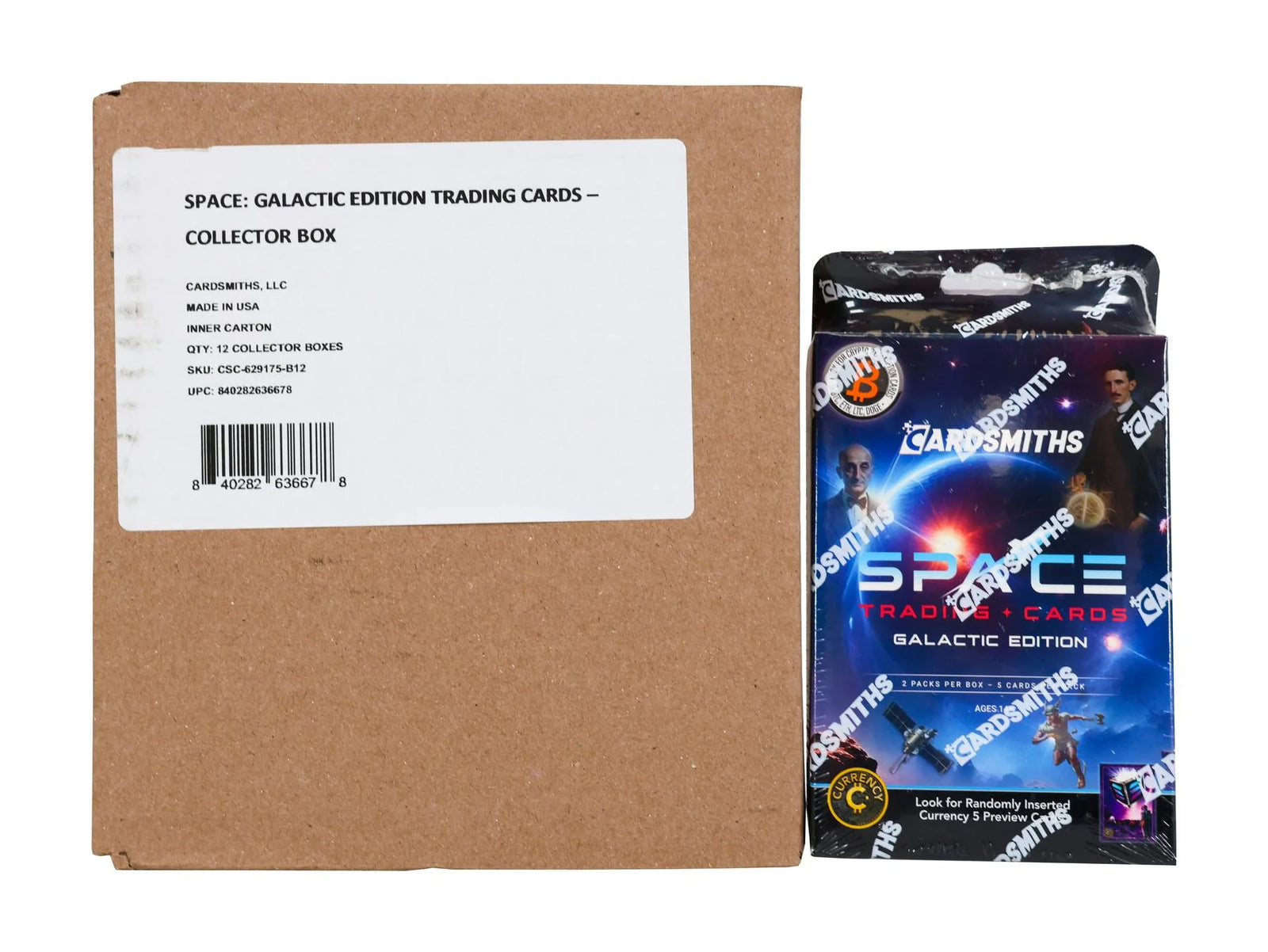 DRAFT - 2025 Cardsmiths Currency Space Trading Cards | 12-Box Collector Case