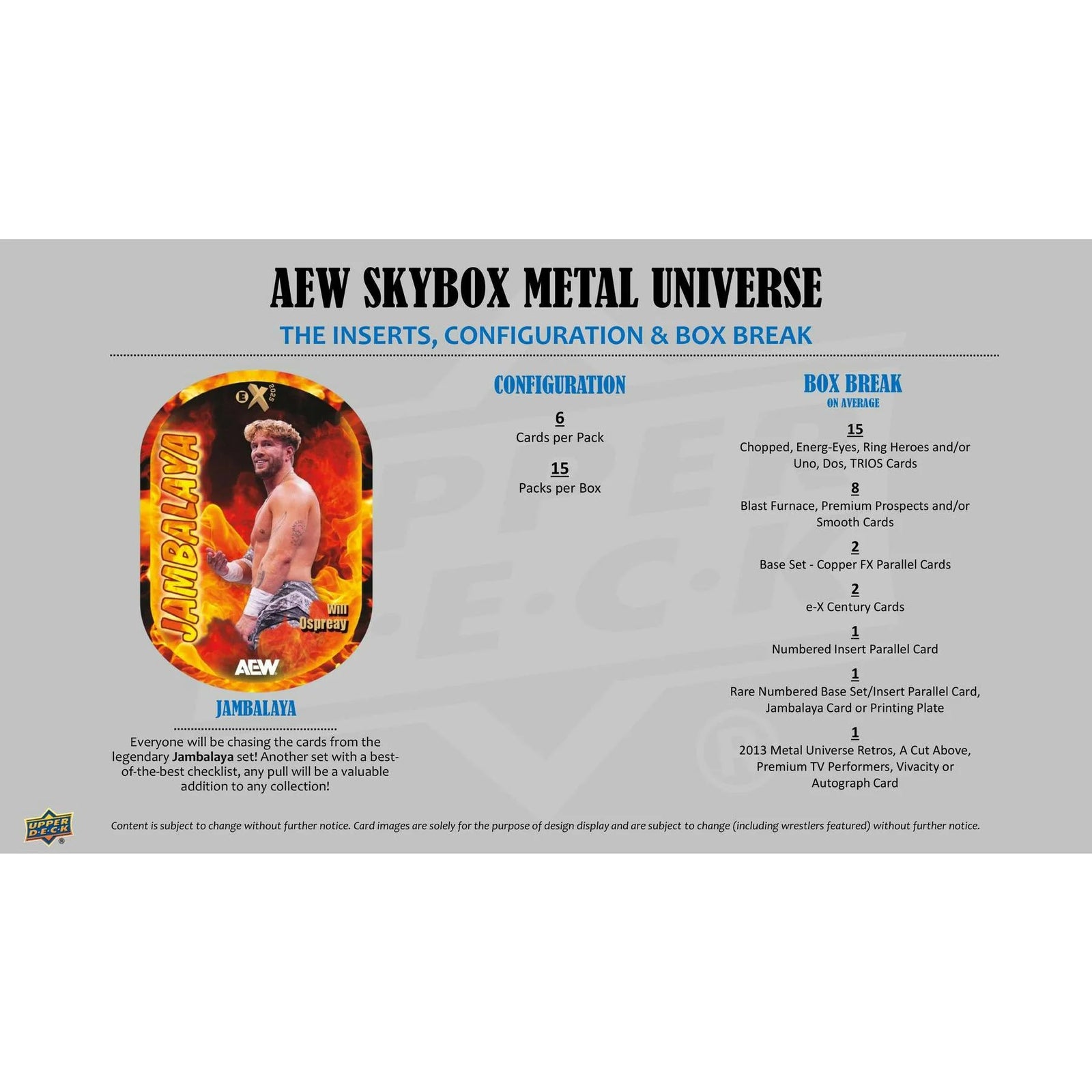 DRAFT - 2025 Upper Deck AEW Skybox Metal Universe Wrestling Hobby Box