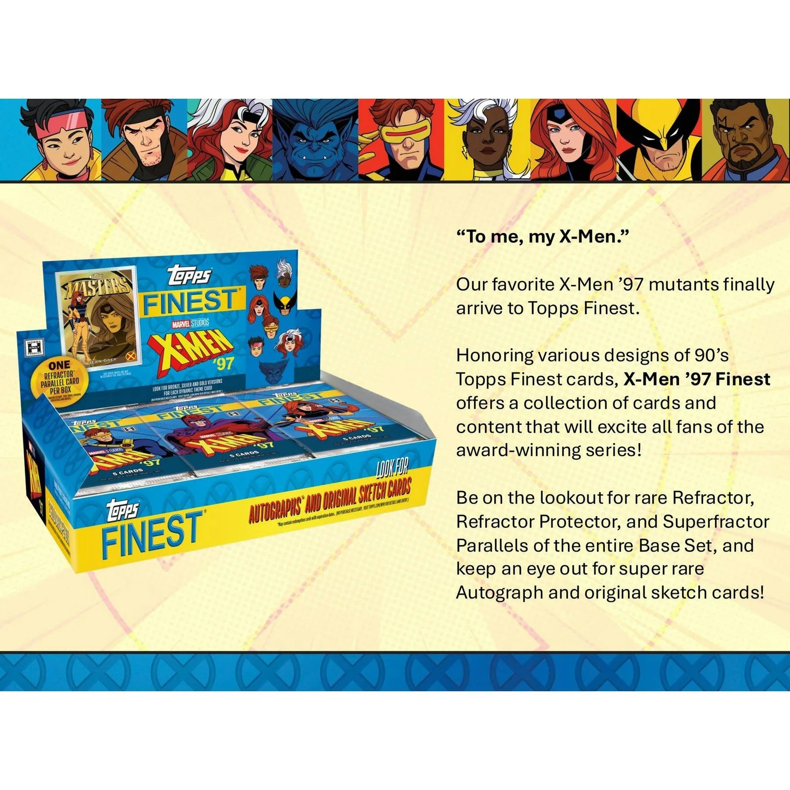 DRAFT - 2025 Topps Finest X-Men '97 Hobby Box