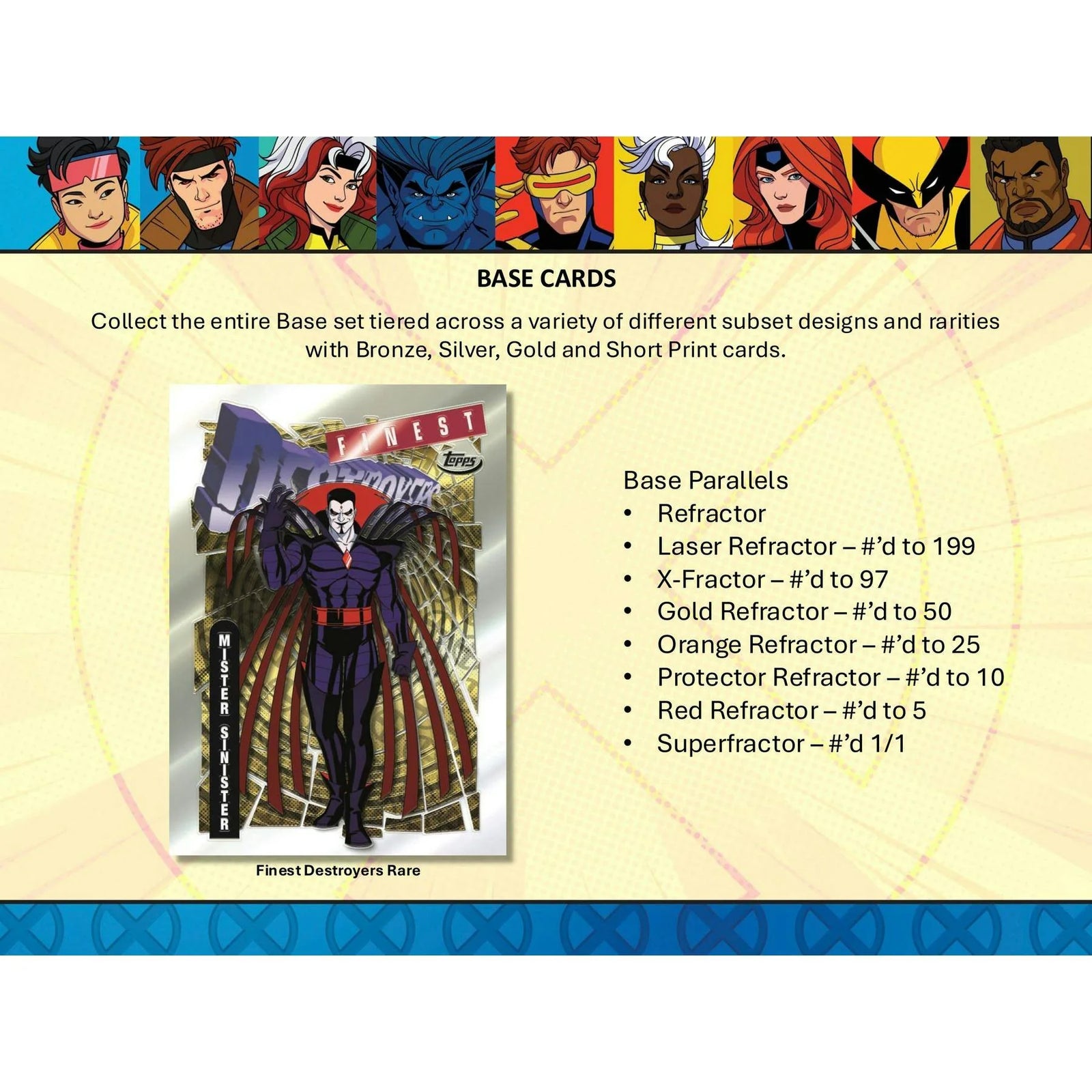 DRAFT - 2025 Topps Finest X-Men '97 Hobby Box